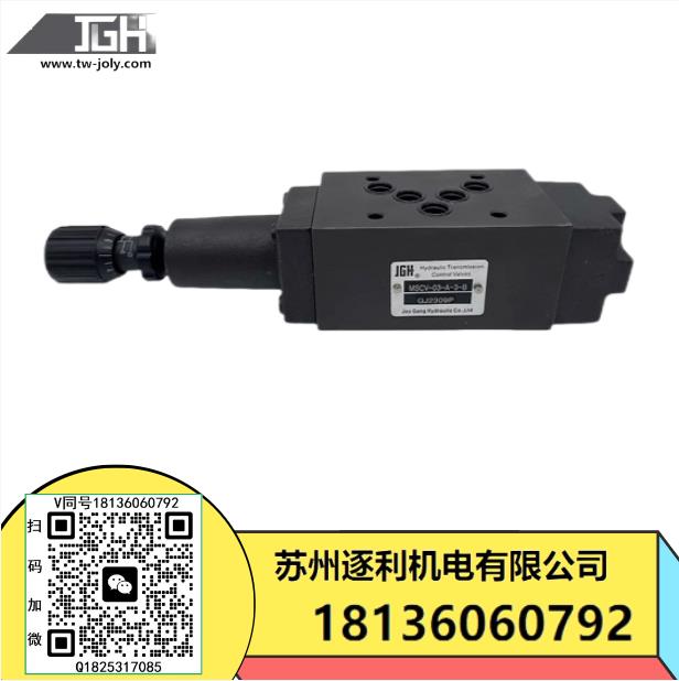 MSCV-02-A-1-B臺灣JGH抗衡閥MSCV-03 MSCV-06- A B -0 1 23 4
